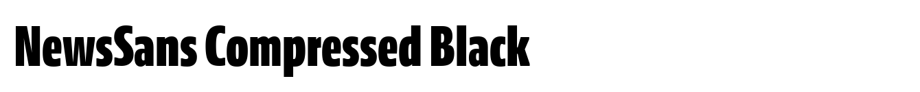 NewsSans Compressed Black